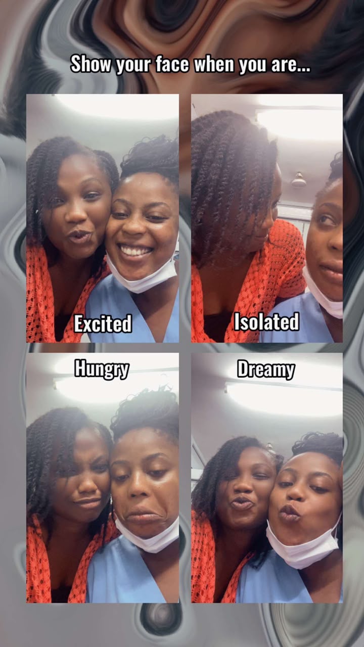 Show your face when you are...