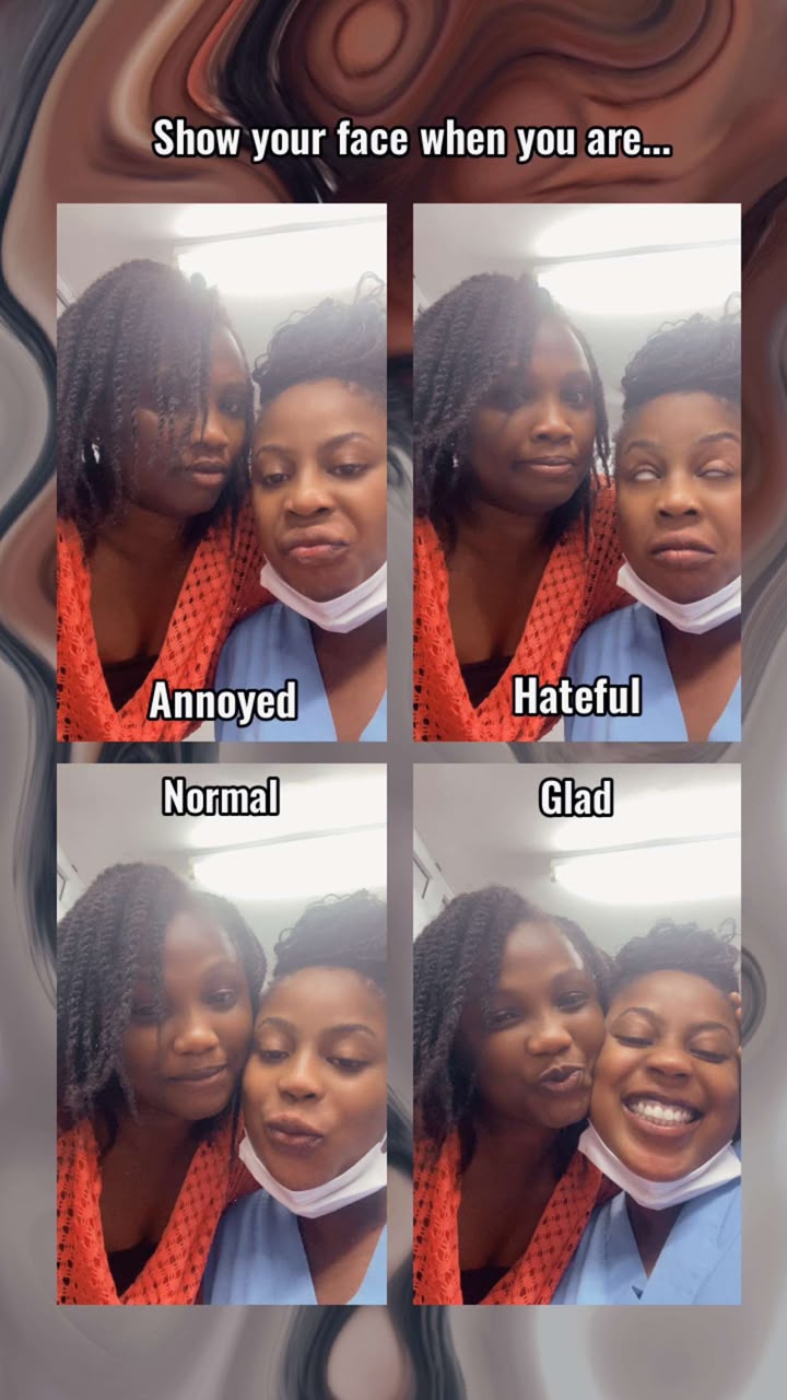 Show your face when you are...